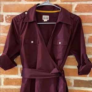 Converse Maroon Wrap Dress, Sz L